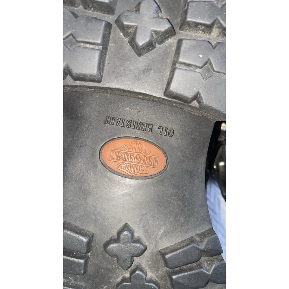 HARLEY DAVIDSON BLACK LEATHER RIDING BOOTS MEN'S 10.5 - Picture 7 of 13